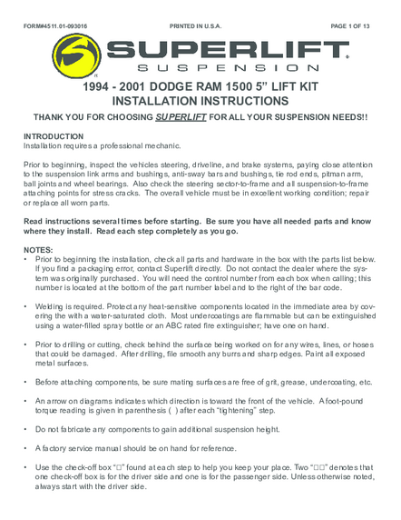 Installation Manual